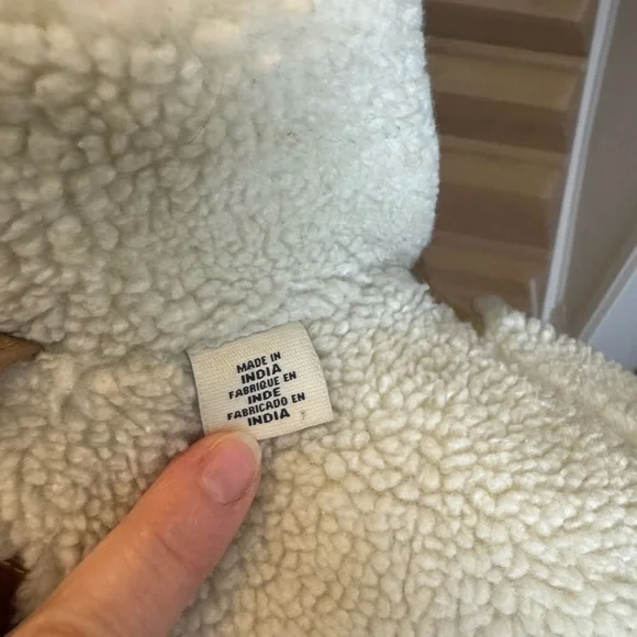 Rare Levi’s Women’s Goat Suede Sherpa Trucker Jacket – Tan – Size S - Picture 11 of 12